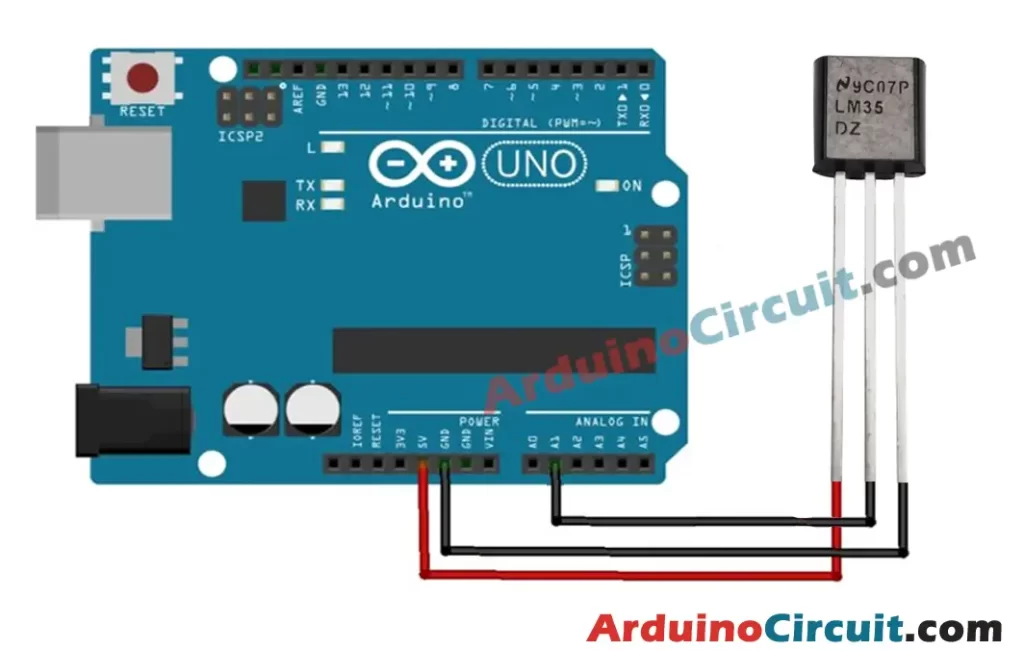 LM35 Temperature Sensor - Arduino Tutorial