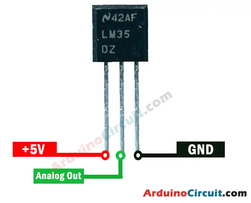 Measure Temperature with Arduino and LM35 Sensor - Arduino Circuit